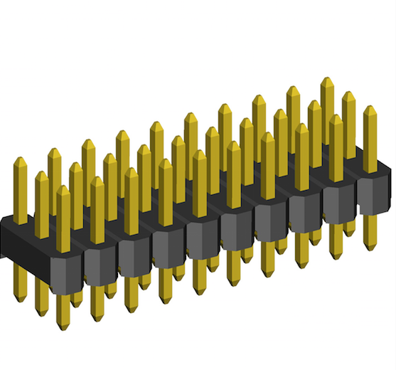 2.54mm Pin Header Triple Rows Straight Dip Type.